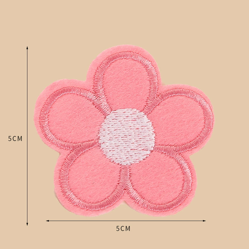 Supply performance service auxiliary materials Hyuna Fengfeng national embroidery cloth sticker patch pink pink flower red flowers