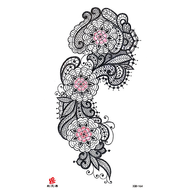 Pegatinas de tatuaje impermeables de brazo completo con símbolos, totems, animales y calaveras, disponibles para venta al por mayor y suministro transfronterizo.