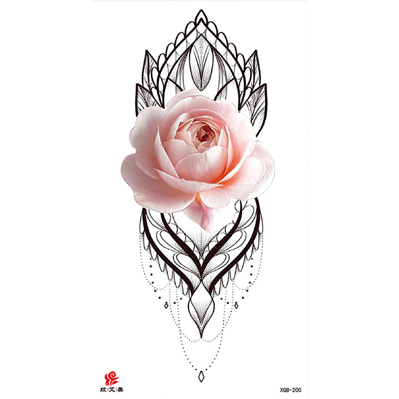 Pegatinas de tatuaje impermeables de brazo completo con símbolos, totems, animales y calaveras, disponibles para venta al por mayor y suministro transfronterizo.