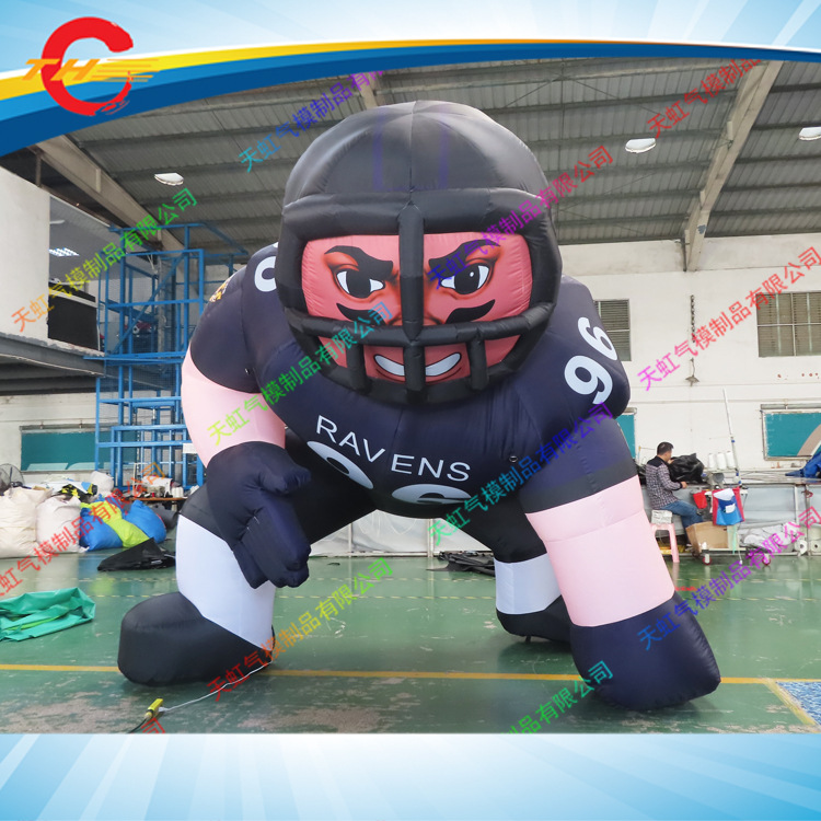 【曲棍球运动员充气卡通模型】充气卡通模型 商场游乐园美陈装饰