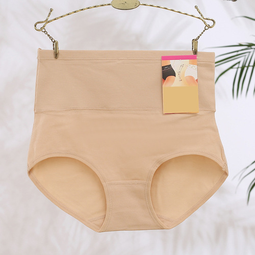 Autumn and winter hot product 40 count combed cotton manufacturers wholesale women's high waist pure cotton underwear multi-size solid color women's underwear
