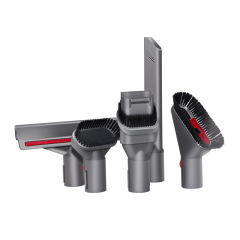 Wanchuang compatible with Dyson vacuum cleaner: soft brush head, flat nozzle, hose, and mattress attachment—parts for V7, V8, V10, and V11 models