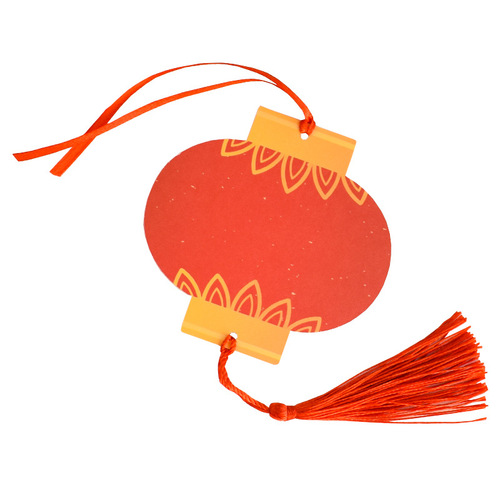 Holiday lantern blessing card, hanging card, wishing and blessing greeting card, Lantern Festival decoration, wish wall message card, wishing tree hanging decoration