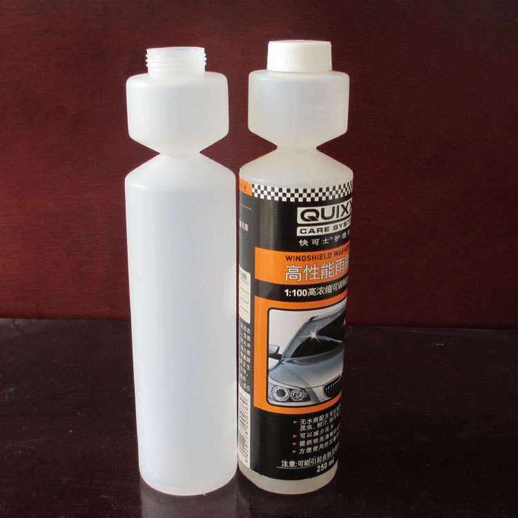 厂家供应定 制250毫升挤压浓缩玻璃水清洗剂塑料瓶子
