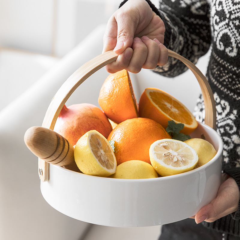 Shanen plato de fruta Estilo nórdico creativo moderno salón hogar plato de merienda compartimiento plato de fruta seca