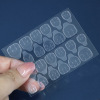 Transparent invisible waterproof fake nails, double-sided tape for nails, nail stickers