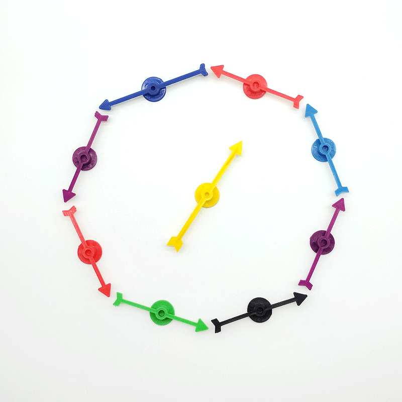 Fixed plastic 88mm pointer board game toy accessories cardboard rotating needle game rotating pointer origin supply