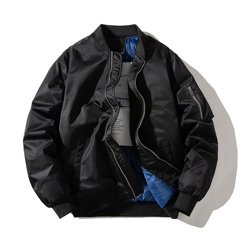 2020 Spring Solid Color Air Force Bomber Jacket Men's Down Cotton Jacket Women's Baseball Suit Couple Clothes Printed LOGO