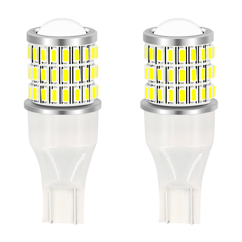 T15 Luz de marcha atrás LED 3014 Luz de marcha atrás del coche 3030 54 + 3 hooligans brillante luz trasera corriente diurna w16w
