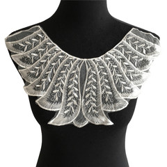 Embroidered lace collar organdie applique DIY decorative sewing neckline fabric wedding dress accessories craft supplies