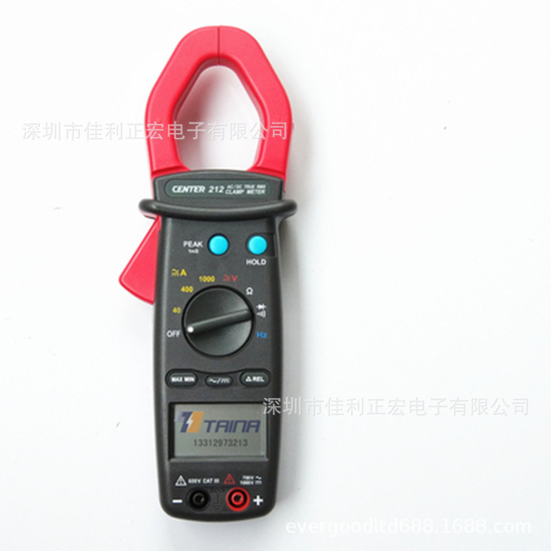 群特CENTER-212数字型钳表1000A交直流钳形表RMS真有效值