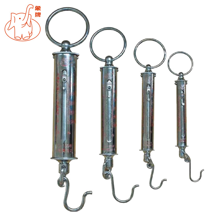 후크 규모 힘 측정 도구 실험 장력 테스터가있는 KL 시리즈 튜브 유형 동력계 스프링 금속 튜브 유형