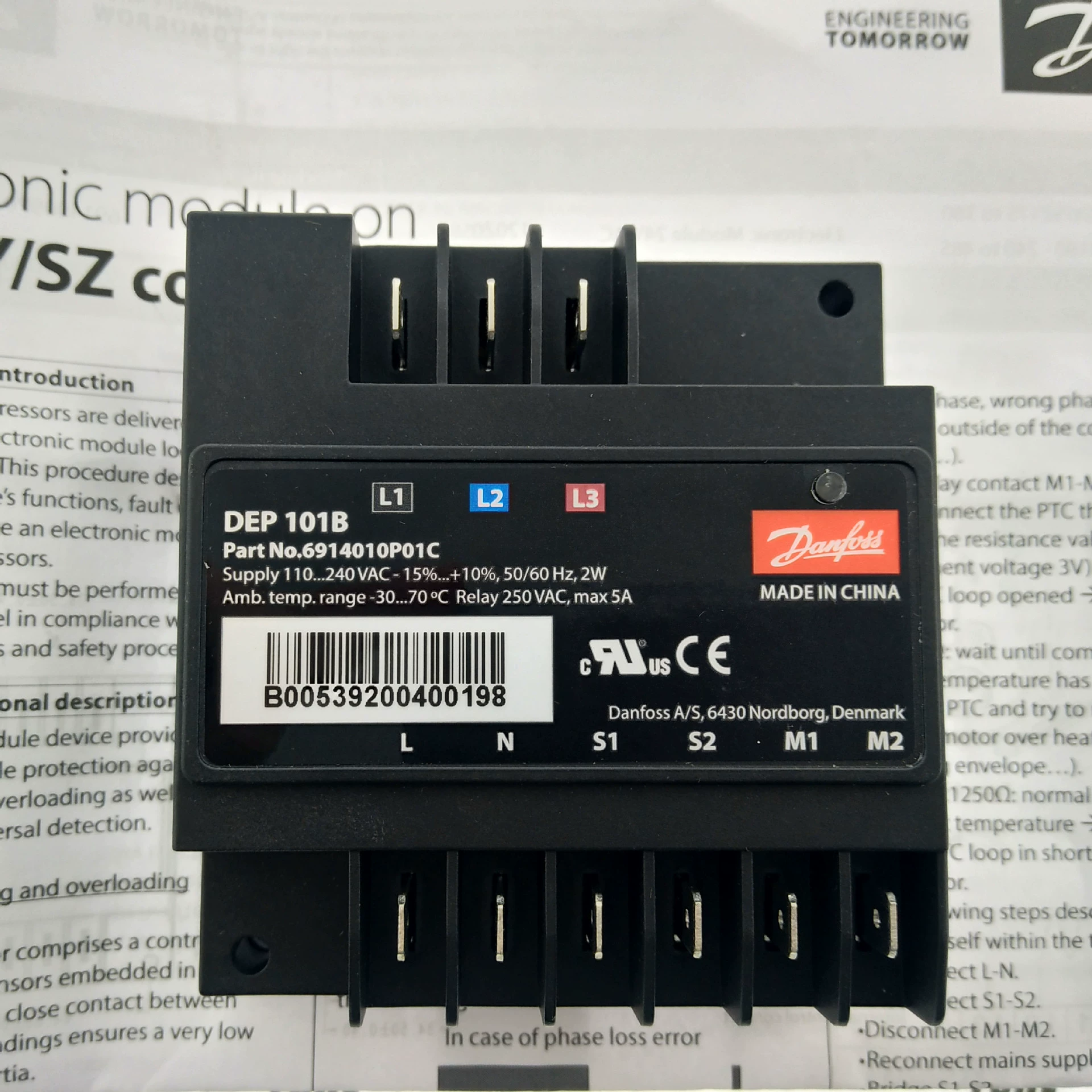 DEP101B Danfers модуль защиты компрессора альтернатива INT69 DMY 22A407S21
