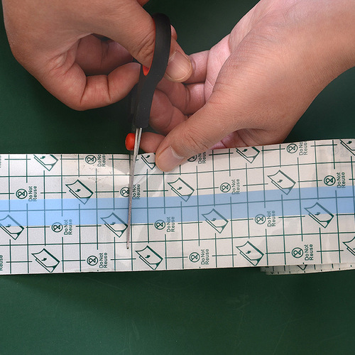 Grid PU film small roll breathable blank sticker roll material tattoo blank sticker grid PU film self-cut roll material acupoint blank sticker 