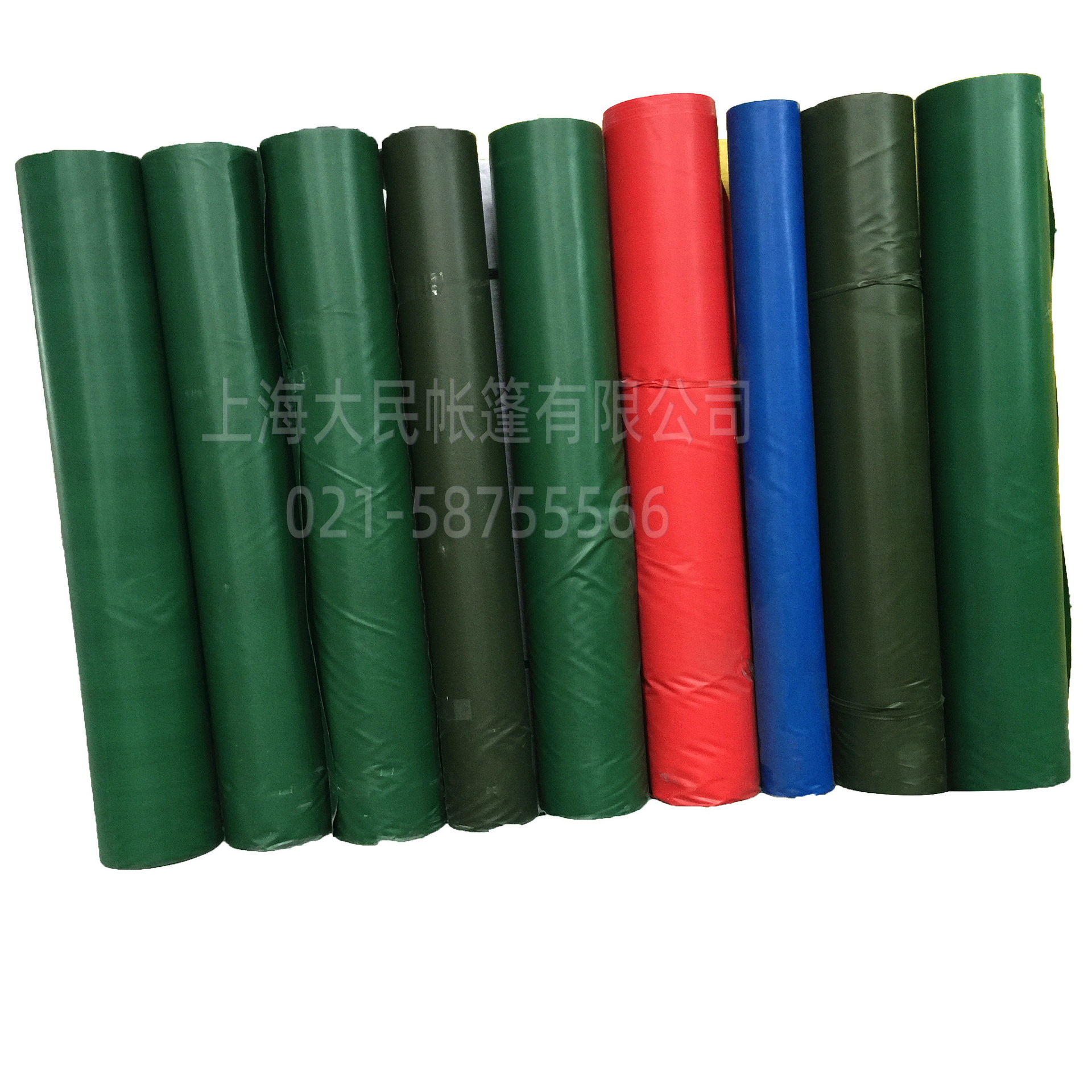 【大量供应批发】防雨蓬布布料 PVC油布 370克绿色涂塑布