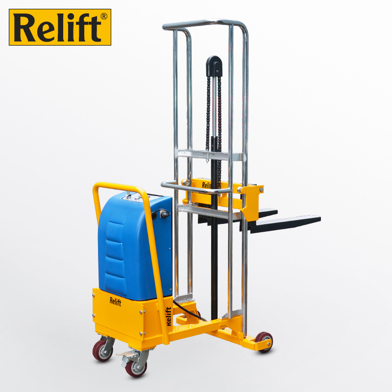 锐励无腿电动堆高车配重式平衡重轻型半自动液压叉车小装卸堆高机