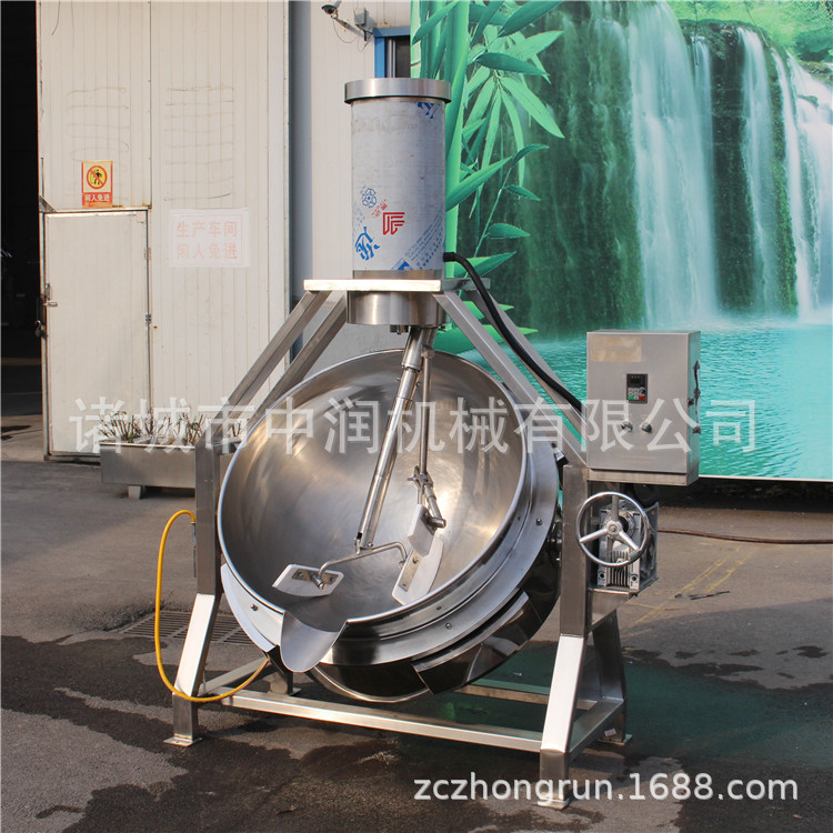 供应半自动食品加工火锅底料高粘度行星搅拌炒锅