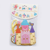 Factory Flash Powder Poly Powder Princess Castle Paper Pull Flower Baby Baby Birthday Birthday Banquet Place Decoration Pulling Flag