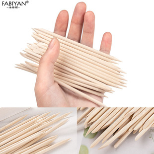 Fabiyan/Fabiyan Orange Wood Stick for Applying Rhinestones + Extra Nail Polish + Cuticle Pusher Hot Selling Cross-Border