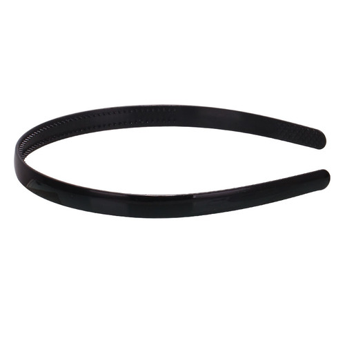 Basic adult headband 1.0cm black flat headband internet celebrity simple handmade DIY material