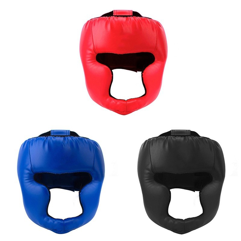 Sanda Helmet Head Protector Children's Adult Training Closed Thickened Fighting Face Protector Boxing Muay Thai Fighting Protector