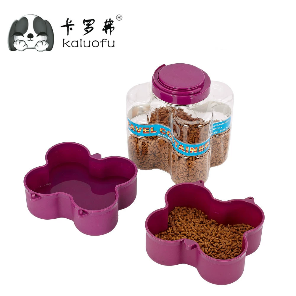 Бочка для корма для домашних животных Исходящая портативная бочка для хранения зерна Чашка для прогулок на открытом воздухе CF-LXS-1