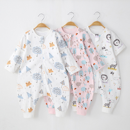 Bazitu baby anti-kick quilt artifact baby spring and autumn single-layer cotton sleeping bag for all seasons 0-6 years old