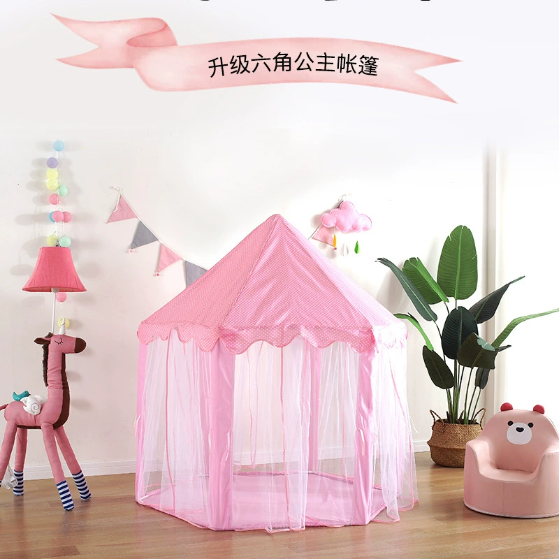Детский шестигранник игрушка, палатка для принцессы, mosquito net, игровая домик