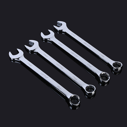 Source factory manual open-end wrench, machine repair and auto repair tool dual-purpose wrench, complete specifications, extra large wrench