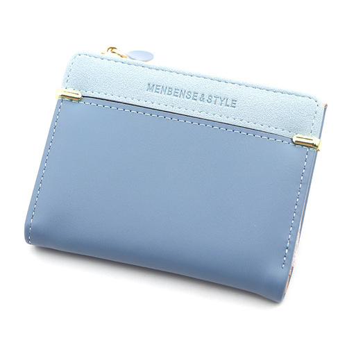 New Fashion Short Women's Zipper Wallet Korean Style Simple and Versatile Student Coin Purse Women's Wallet