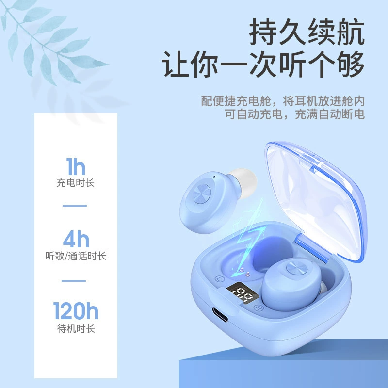 Кросс -граница частная модель 5.0 Bluetooth гарнитура LED номер дисплей функция снижение шума внутри уха TWS беспроводная стерео гарнитура