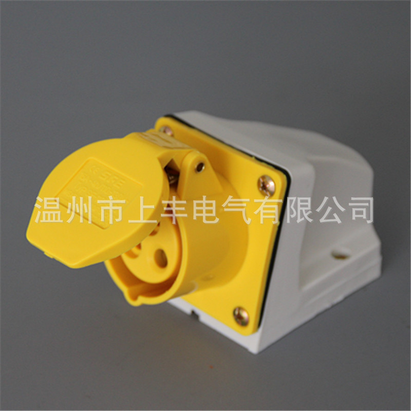 SFE温州上丰工业防水明装插座 110V/16A/2P+E SF-113-4