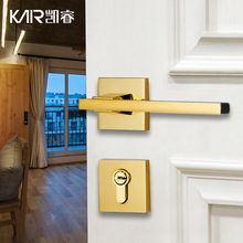 定制门锁室内卧室静音房门锁黑色卫生间实木门把手家用通用型锁具