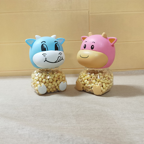 Einyou Castle Creative Elephant 120g Cartoon Animal Bottle Snack Egg Cookies Children's Toy Snack Wholesale