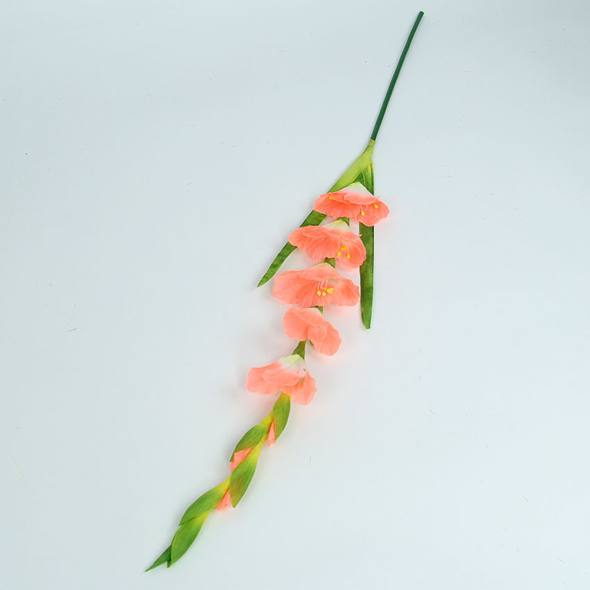 Alta simulación seda flor 8 Acorus calamus orquídea decoración de escritorio simulación Gladiolus
