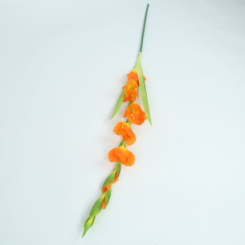 Alta simulación seda flor 8 Acorus calamus orquídea decoración de escritorio simulación Gladiolus