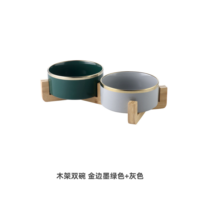 Nordic creativo borde dorado ensaladera de cerámica tazón de fideos instantáneos tazón de sopa tazón de postre de frutas tazón de cerámica del hogar traje de gran tamaño pequeño