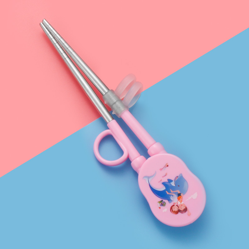 싱글 핑크 트레이닝 젓가락