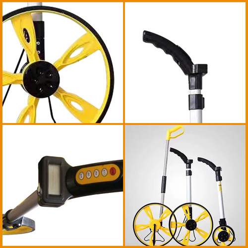 Distance measuring wheel folding portable electronic mechanical large wheel small wheel digital display distance measuring wheel can be made into distance measuring wheel wholesale