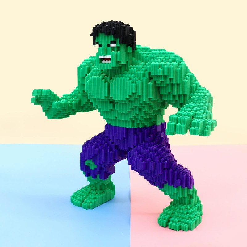 Constructor, smart toy, Spiderman, Iron Man, Superman, small particles