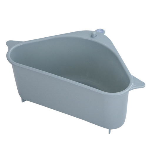 Triangular sink drain basket suction cup hanging kitchen sink vegetable leaf peel garbage box sponge rag storage basket