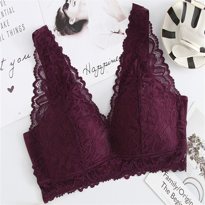 Sexy thin wireless bra, push up bra, underwear, beautiful back, plus size
