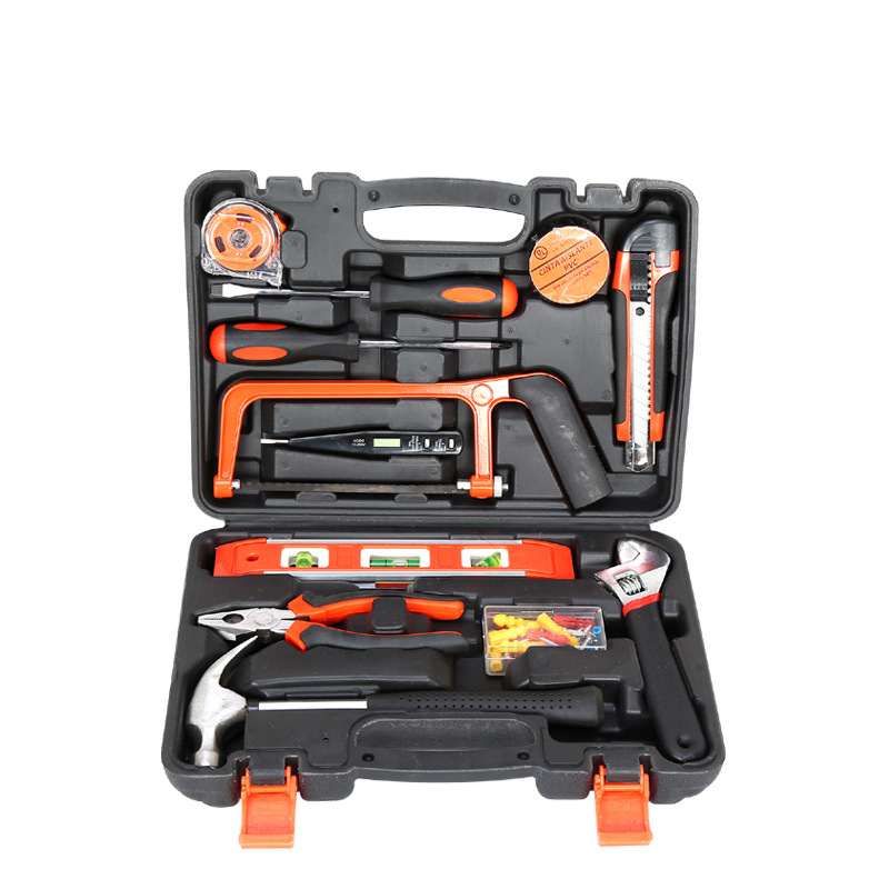 维修工具箱礼品盒13件套家车通用多功能螺丝刀扳手汽修套装保险