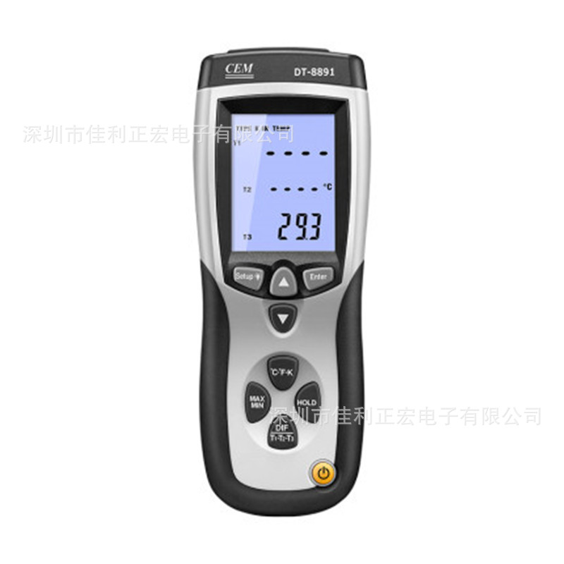 CEM华盛昌DT-8891测温仪 双通道温度计 红外线测温仪