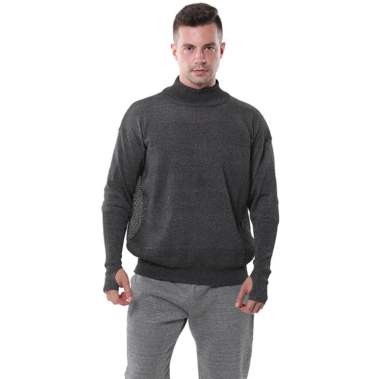 源头工厂定制A6防切割衣服安保特勤制服聚乙烯加钢丝防割服