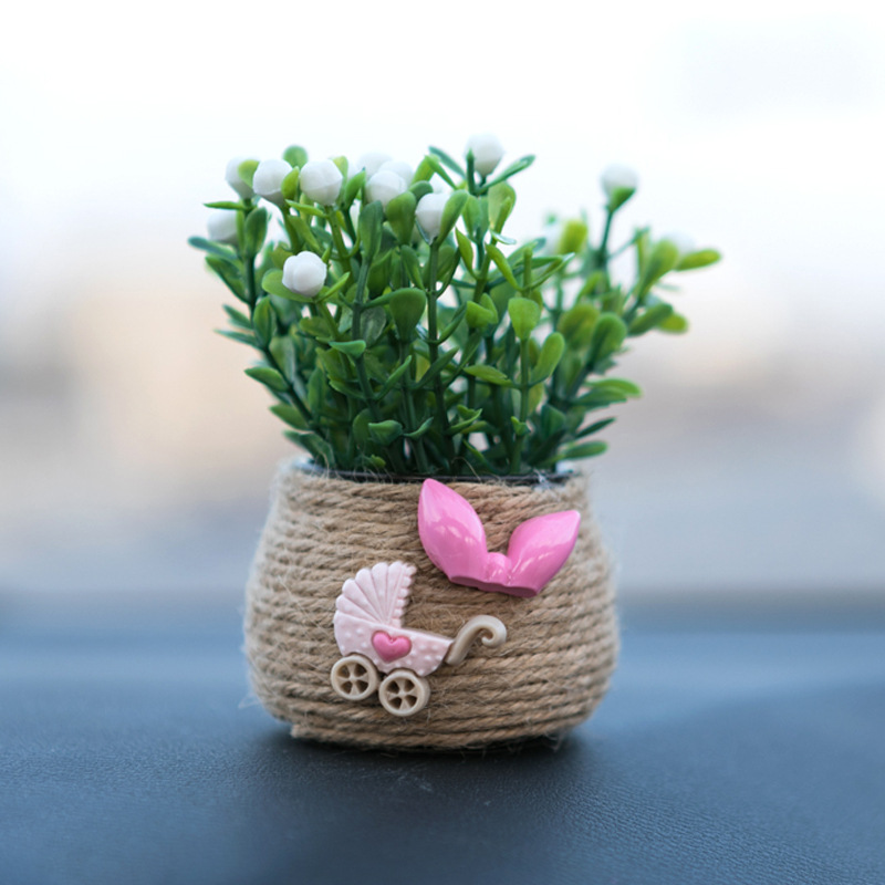 Car ornaments – Qìchē Car Ceramic Potted - bow-woven-bottle
