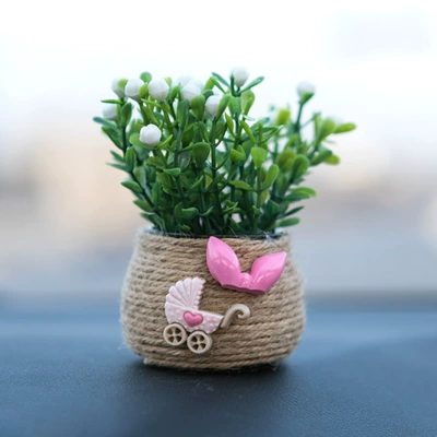 simulation car ceramic potted — Car ornaments - bow-bottle-bottle
