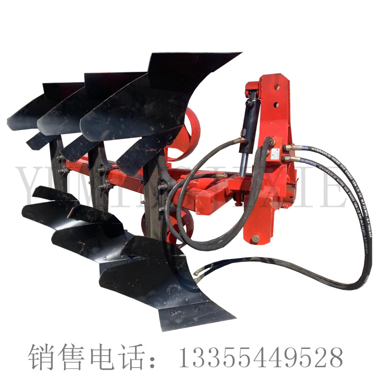 多种功能翻转犁325一体柱翻转犁 四轮拖拉机带的液压翻转耕地犁