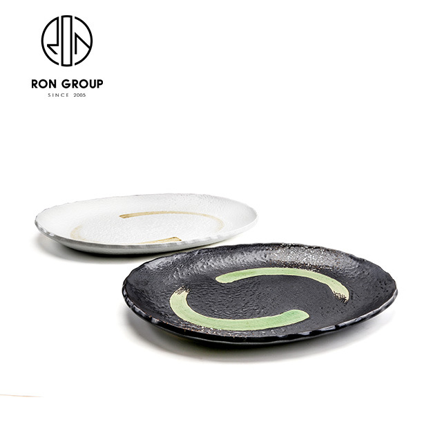 Japanese -style retro ceramics tableware stone patterns of stone…