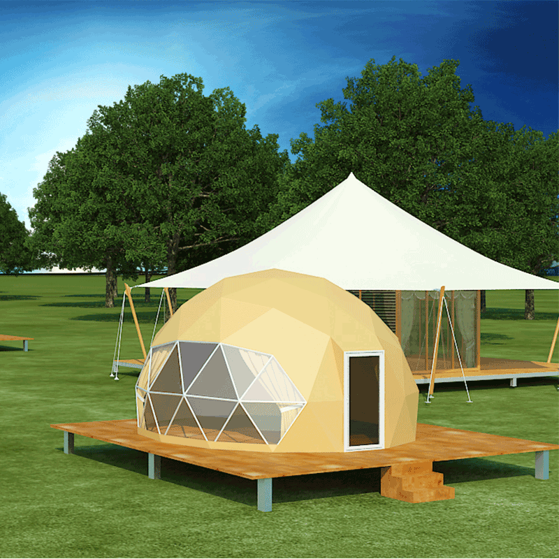 Carpa de estructura de película hotel tienda de campaña de alta gama ocio al aire libre B & B tienda de aleación de aluminio tienda de hotel de alta gama